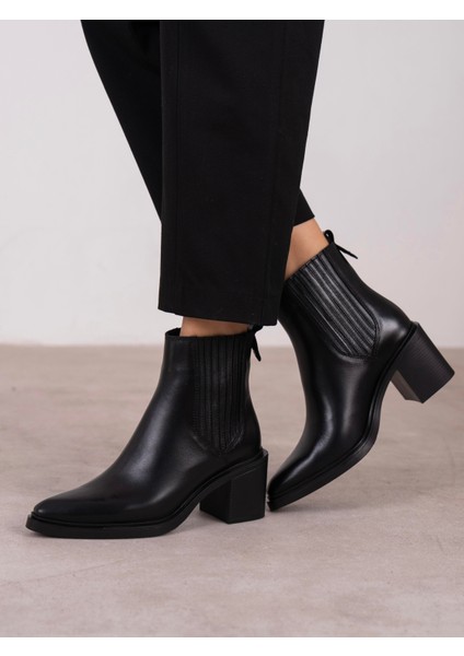 Fidra Siyah Hakiki Deri Kadın Bot indirimleri