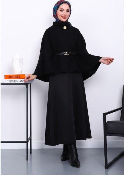 Siyah Kemerli Kaşe Panço fiyatları