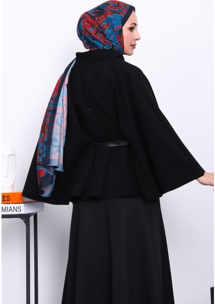 Siyah Kemerli Kaşe Panço fırsatları