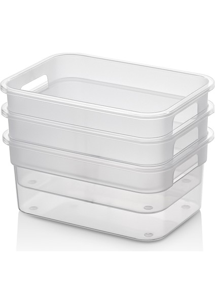 Buzdolabı Kapak Içi Düzenleyici Şeffaf 3'lü Set– Mutfak Düzenleyici Kutular fırsatları