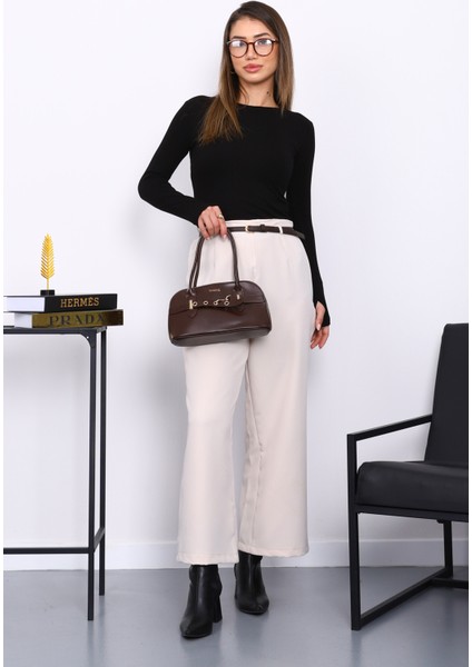 Taş Kemerli Yan Fermuarlı Pantolon fiyatları