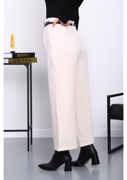 Taş Kemerli Yan Fermuarlı Pantolon fırsatları