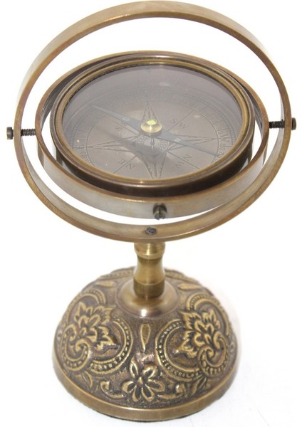 Seri C Pusula Masa Üstü Pirinç