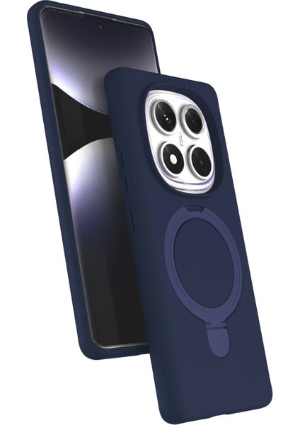 Yzlal Newface Xiaomi Redmi Note 14 Pro 5g Regal Magsafe Standlı Kapak - Lacivert