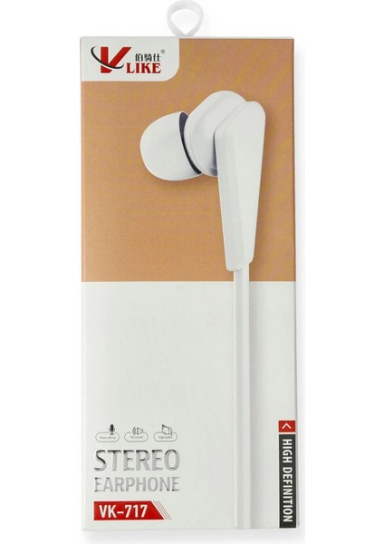 Bfs Vlike VK717 Kulak Içi Kulaklık - Beyaz fiyatları