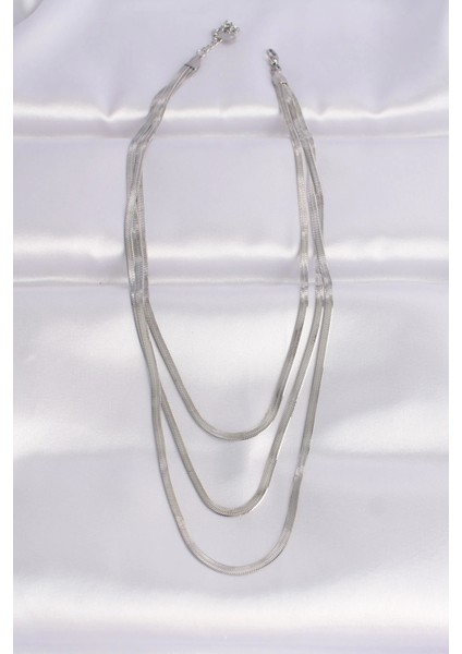 Bfs 316L Çelik Italyan Zincir Gümüş Renk Çoklu Kolye fiyatları