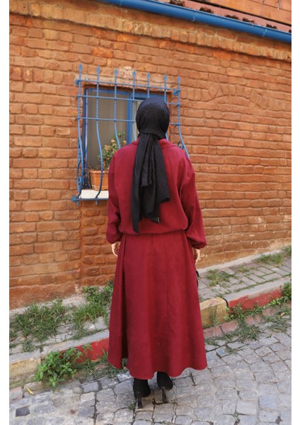 Fermuarlı Etekli Süet Takım indirimleri