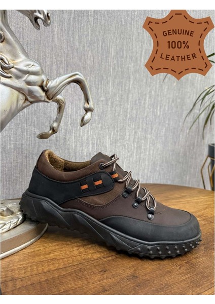 Erkek Hakiki Deri Trekking & Hiking Outdoor Ayakkabı - Kahverengi - 43 fiyatları