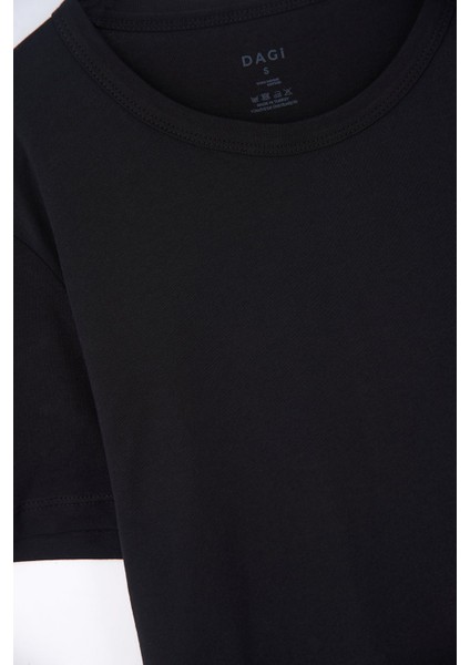 Erkek Sıfır Yaka Kısa Kollu %100 Pamuk 2'li T-Shirt Atlet D1160 fırsatları