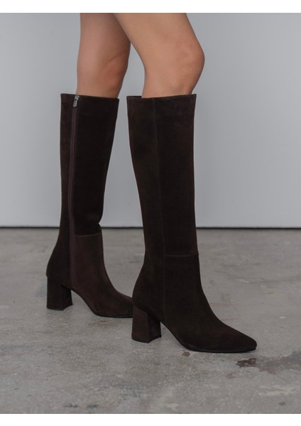 Boden Kahve Süet Hakiki Deri Çizme modelleri