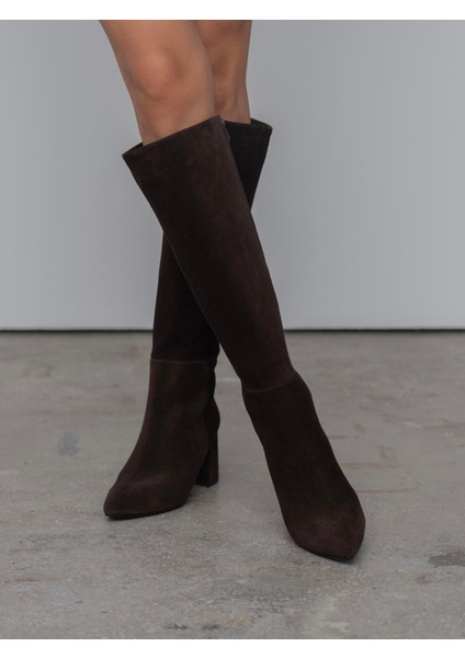 Boden Kahve Süet Hakiki Deri Çizme indirimleri