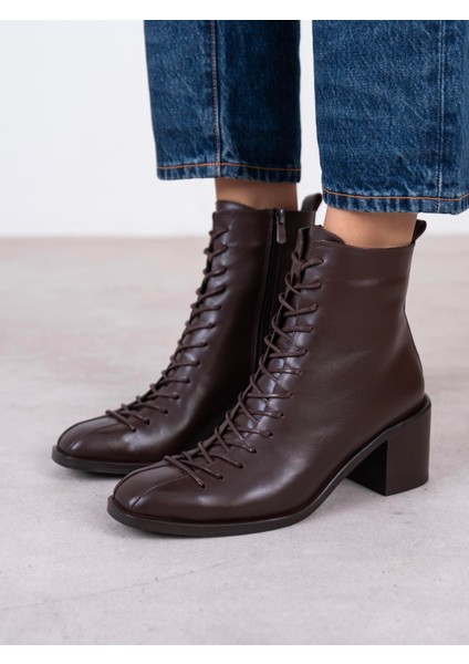 Hensy Kahve Hakiki Deri Kadın Bot fırsatları