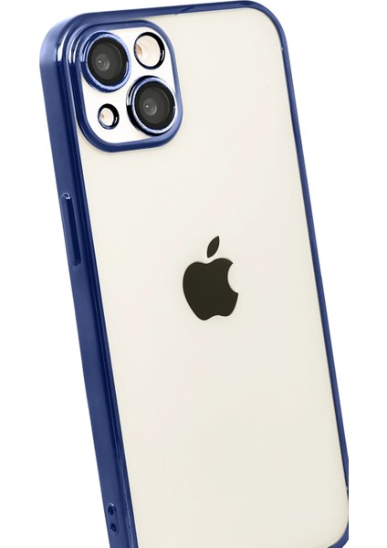 Yzlal Newface Apple Iphone 15 Razer Lensli Silikon - Lacivert modelleri