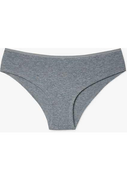 Çiçekli Silhouette 3'lü Normal Bel Hipster Külot