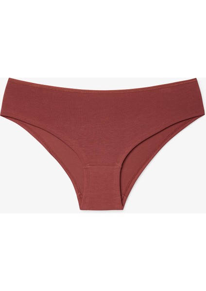 Çiçekli Silhouette 3'lü Normal Bel Hipster Külot