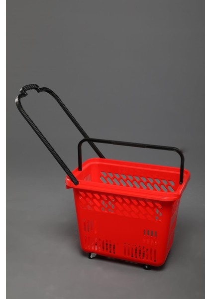 Market El Arabası Tekerlekli 54 Litre-Kırmızı fiyatları
