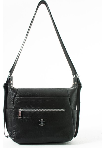 Sanmorris Glc Kadın 4 Bölmeli Suni Yumuşak Deri Omuz ve Sırt Çantası