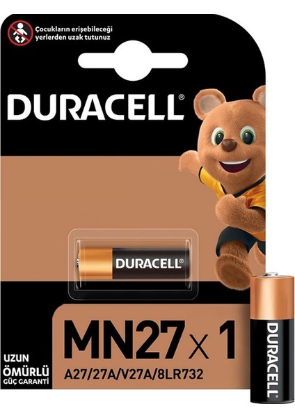 Alkalin Pil MN 27 1,5 V Tek Kullanımlık Uzun Ömürlü Güç Garantili Pil