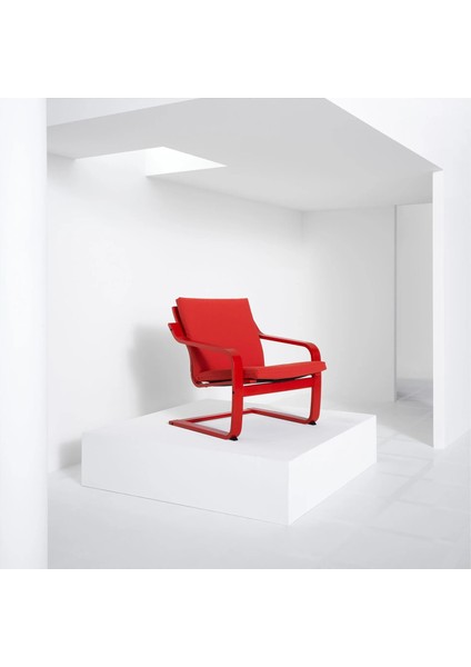 Poang Sallanan Koltuk Kırmızı Vissle Kırmızı Alçak Arkalıklı