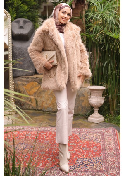 Vizon Kemerli Astarlı Kürk Kaban fiyatları