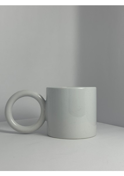 Daire Kulplu Kişiye Özel Tasarım Porselen Kupa | Yelkovan Studio fırsatları