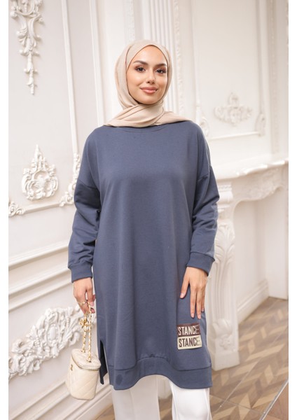 Antrasit Bisiklet Yaka Armalı Tunik fiyatları