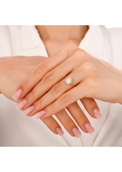 Altın Tektaş Yüzük - 14K