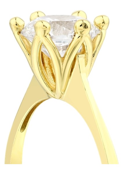 Altın Tektaş Yüzük - 14K