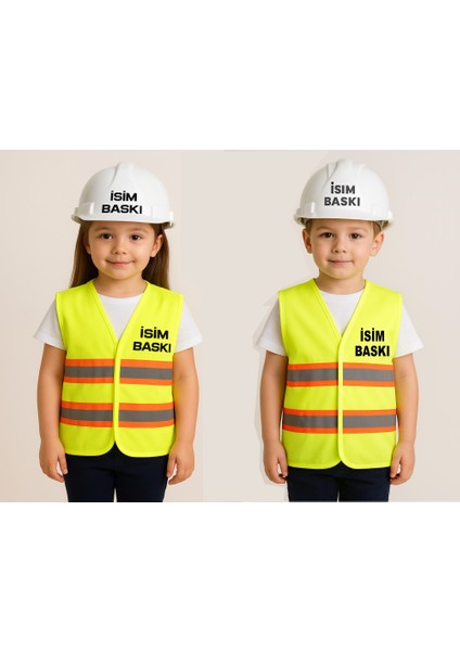 Reflektörlü Yelek ve Baret ( Isim Baskı Soru Kısmından )