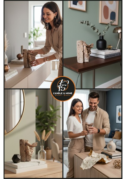 Eskitme Beton Biblo – Retro/ındustrial Tarzda Dekor Için Vintage Görünümlü Dekoratif Figür fiyatları