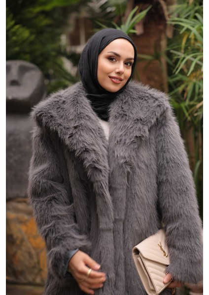 Füme Kemerli Astarlı Kürk Kaban modelleri