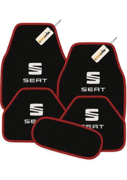 Seat Oto Halı Paspas 5’li Set – Araca Özel Ölçü, Kaymaz Taban, Yıkanabilir, Uzun Ömürlü Otomobil Paspası