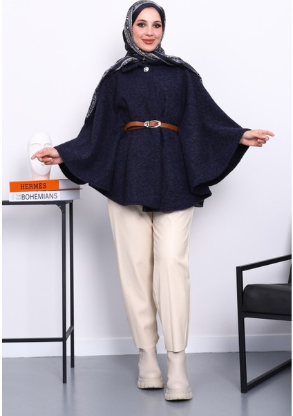 Lacivert Kemerli Kaşe Panço fiyatları