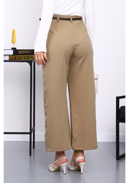 Haki Kemerli Yan Fermuarlı Pantolon fırsatları