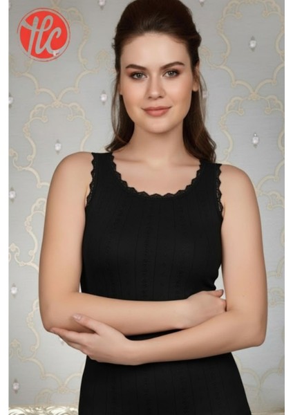 Kadın Kalın Askılı Hafif Rahat Ince ve Çok Yumuşak Jakarlı Dantelli Sıcak Tutan Termal Üst Içlik fiyatları