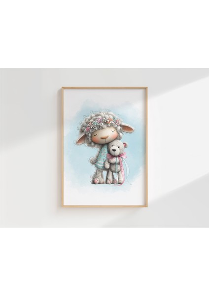 Sevimli Hayvanlar Temalı Isimli 3'lü Çocuk Odası Dekoratif Poster Seti - Çerçevesiz fiyatları