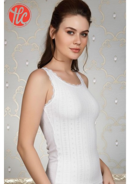 Kadın Kalın Askılı Hafif Rahat Ince ve Çok Yumuşak Jakarlı Dantelli Sıcak Tutan Termal Üst Içlik modelleri