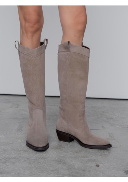 Fonseca Vizon Süet Hakiki Deri Çizme modelleri