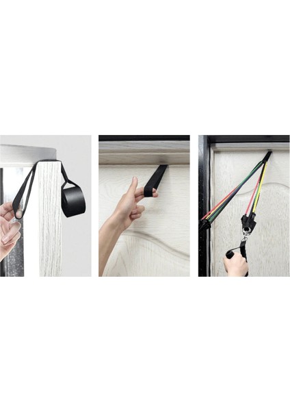 Çantalı 12 Parça Çok Fonksiyonlu Pilates ve Güç Direnç Lastiği, Atlama Ipi Egzersiz Spor Aleti Seti fırsatları