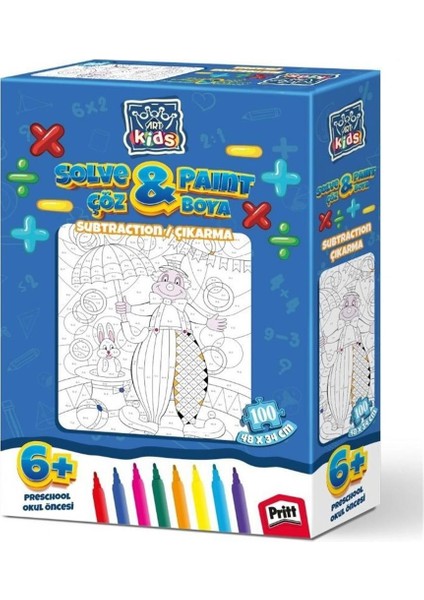 Kids Çöz Boya / Çıkarma 5847