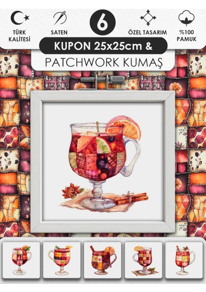 Patchwork Kumaş Seti – Dikiş ve Hobi Için %100 Pamuk Desenli Kumaş Kuponları