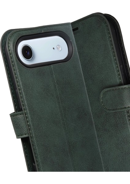 Yzlal Newface Apple Iphone 17 Air Trend S Plus Kapaklı Kılıf - Yeşil modelleri