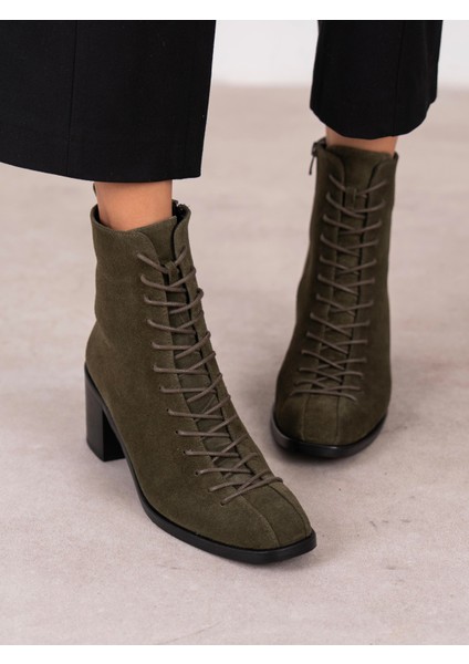 Hensy Haki Süet Hakiki Deri Kadın Bot modelleri