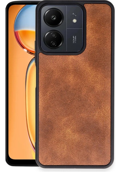 Xiaomi Redmi 13C Kılıf Aras Deri Kapak - TABA-(5796) - N550J076-M95550