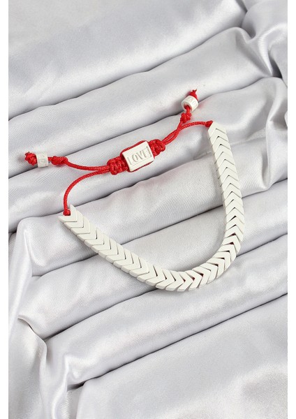 Bfs Pirinç Asansörlü Beyaz Juju Kadın Bileklik