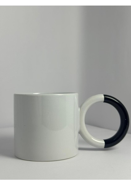 Daire Kulplu Kişiye Özel Tasarım Porselen Kupa | Yelkovan Studio indirimleri