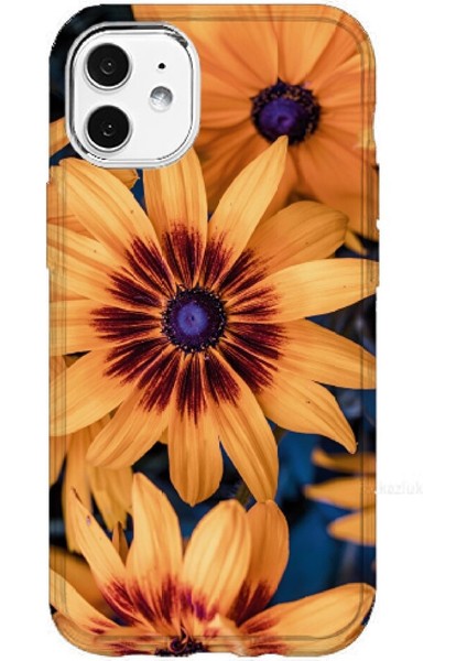 IPHONE 11 Özel Ayçiçeği Tasarımlı Lüks Silikon Kılıf