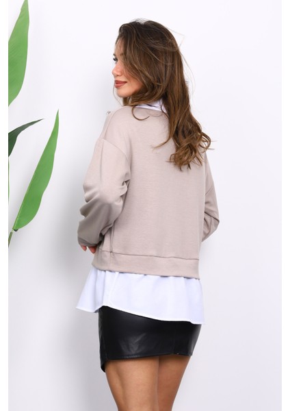 Taş Gömlek Garnili Modal Sweat fırsatları