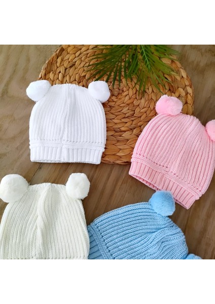 Erkek Bebek %100 Pamuk Triko Kışlık 3' Lü Bere Seti 0-1 Yaş BBK4333 fiyatları