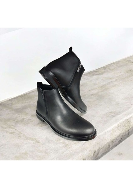 Daniel Ruffo T-510 Erkek Rahat Sıcak Astar Çift Fermuarlı Hakiki Deri Kışlık Bot modelleri